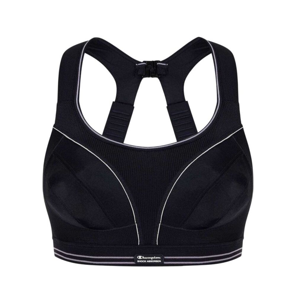 Shock Absorber Womens/Ladies Running Sports Bra / Black